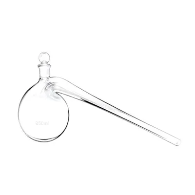 Kelalang Penyulingan 250ml 500ml Kelalang Penyulingan Retort dengan Penyumbat Kaca Tanah