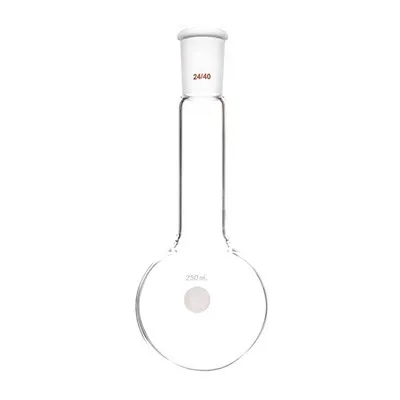 Kelalang Didih Bawah Bulat Leher Panjang dengan Mulut Tanah Standard